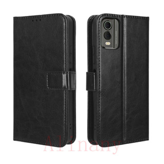 Nokia C32 เคส PU Leather Case เคสโทรศัพท์ Stand Wallet Nokia C32 NokiaC32 เคสมือถือ Cover