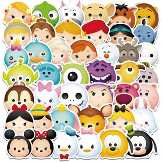 (Authorized)สติ๊กเกอร์ pvc ลายการ์ตูนดิสนีย์ tsum กันน้ําได้ 50 ชิ้น