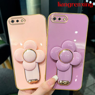 เคส oppo a1k เคสโทรศัพท์มือถือ ซิลิโคนนิ่ม ชุบไฟฟ้า กันกระแทก พร้อมที่ตั้งวาง สําหรับ oppo a1k DDFS01 น่ารัก ลายการ์ตูน กันกระแทก