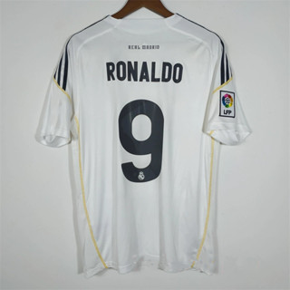 เสื้อกีฬาแขนสั้น ลายทีมชาติฟุตบอล Real-Madrid RONALDO KAKA 09-10 ชุดเหย้า คุณภาพสูง สไตล์เรโทร