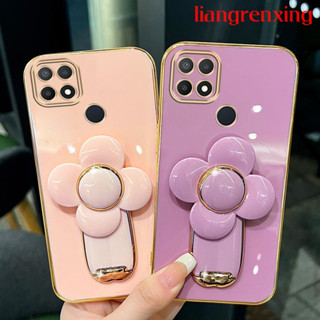 เคส oppo a15 a15s a35 เคสโทรศัพท์มือถือ ซิลิโคนนิ่ม ชุบไฟฟ้า กันกระแทก พร้อมที่ตั้งวาง สําหรับ oppo a15 a15s a35 DDFS01 น่ารัก ลายการ์ตูน กันกระแทก