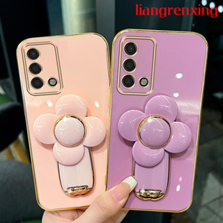 เคส oppo A74 4g a95 เคสโทรศัพท์มือถือ ซิลิโคนนิ่ม กันกระแทก พร้อมที่ตั้งวาง สําหรับ oppo A74 4g a95 DDFS01 น่ารัก ลายการ์ตูน กันกระแทก