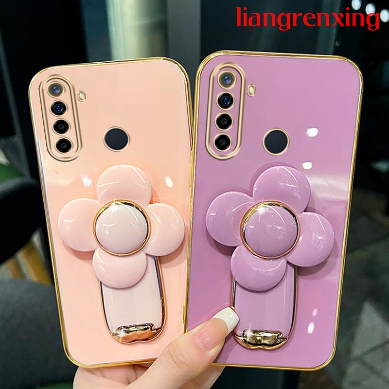 เคส realme 5 realme c3 realme 5i realme 6i realme 5 pro เคสเรียวม C3 5 เคสโทรศัพท์มือถือ ซิลิโคนนิ่ม กันกระแทก พร้อมที่ตั้งวาง สําหรับ realme 5 realme c3 realme 5i realme 6i realme 5 pro DDFS01 น่ารัก ลายการ์ตูน กันกระแทก