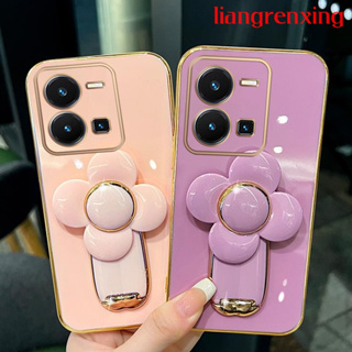 เคส VIVO Y35 5G 2022 เคสซิลิโคนนิ่ม พร้อมที่จับ สําหรับ VIVO Y35 5G 2022 DDFS01 น่ารัก ลายการ์ตูน กันกระแทก