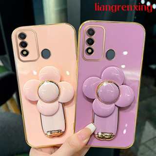 เคส ITEL p37 เคสโทรศัพท์มือถือ ซิลิโคนนุ่ม กันกระแทก พร้อมที่ตั้งวาง สําหรับ ITEL p37 DDFS01 น่ารัก ลายการ์ตูน กันกระแทก