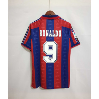 เสื้อเชิ้ต ลาย Barcelona RONALDO STOICHKOV GUARDIOLA ROMARIO 96-97 สําหรับผู้ชาย