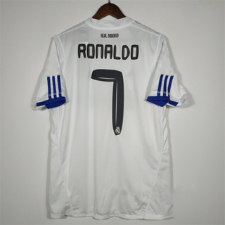 เสื้อกีฬาแขนสั้น ลายทีมชาติฟุตบอล Real-Madrid RONALDO KAKA คุณภาพสูง 10-11 ชุดเหย้า