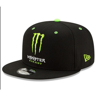 หมวกแก๊ป หมวกแข่งรถวิบาก ลาย Monster Energy Snapback พร้อมสายคล้องปรับได้ แฟชั่นสําหรับผู้ชาย และผู้หญิง