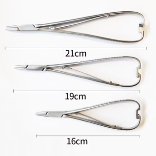 คีมจับเข็ม คุณภาพสูง 16 ซม. 19 ซม. 21 ซม. 1 ชิ้น End Needle Holder Plier