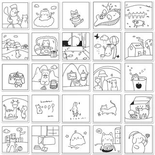 50 ชิ้นตลกการ์ตูนสติกเกอร์กันน้ํา ทําเอง สําหรับแล็ปท็อป/โทรศัพท์/หมวกกันน็อค/รถ/สติกเกอร์กีตาร์ บ้าน รูปลอก