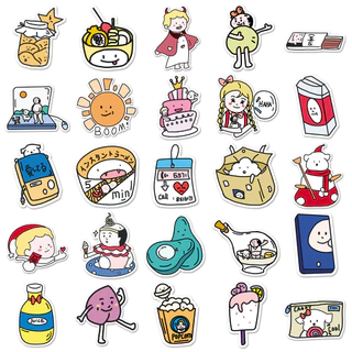 50 ชิ้นตลกออกซิเจน lab สติกเกอร์กันน้ํา DIY สําหรับโทรศัพท์แล็ปท็อปรถสติกเกอร์ Creative Home Decal