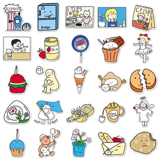 50 ชิ้นตลกออกซิเจน lab สติกเกอร์กันน้ํา DIY สําหรับโทรศัพท์แล็ปท็อปรถสติกเกอร์ Creative Home Decal