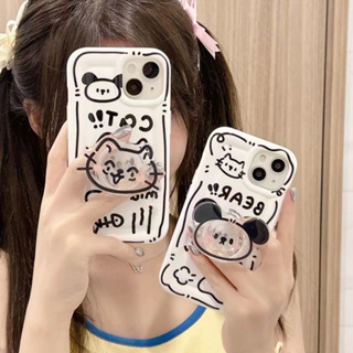 เคสโทรศัพท์มือถือ tpu แบบนิ่ม ลายสัตว์ สําหรับ iPhone 14 14promax 14pro 11 12 12PRO 12PROMAX 13 13pro 13promax