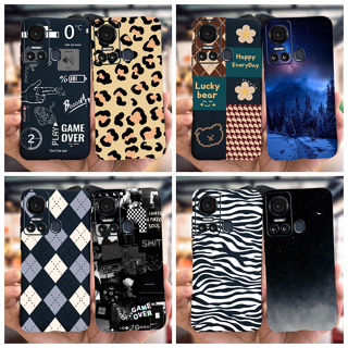 เคสโทรศัพท์ซิลิโคน แบบนิ่ม ลายเสือดาว สําหรับ ITEL Vision 3 S661L S17 S661W Case ITEL S18 Vision 5 S663L