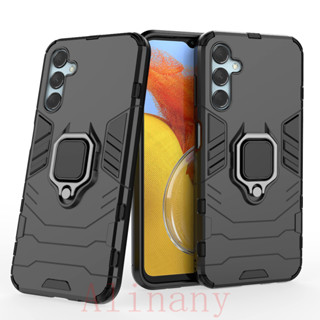 เคส Samsung Galaxy M14 5G ฮาร์ดเคสกันกระแทกเคสโทรศัพท์ Hybrid Armor Shockproof Ring Case Samsung M14 5G Cover Stand