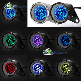 【MJMOTO】มาตรวัดความเร็วดิจิทัล หน้าจอ LCD LED DC12V สําหรับรถจักรยานยนต์ สกูตเตอร์ ATV