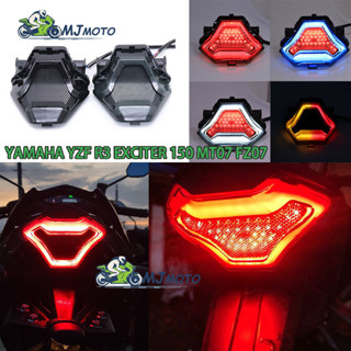 【MJMOTO】ไฟเบรกท้ายรถจักรยานยนต์ พร้อมไฟเลี้ยว LED แบบเปลี่ยน สําหรับ Yamaha YZF R3 R25 Y15ZR MT07 MT25 MT03  Exciter 150