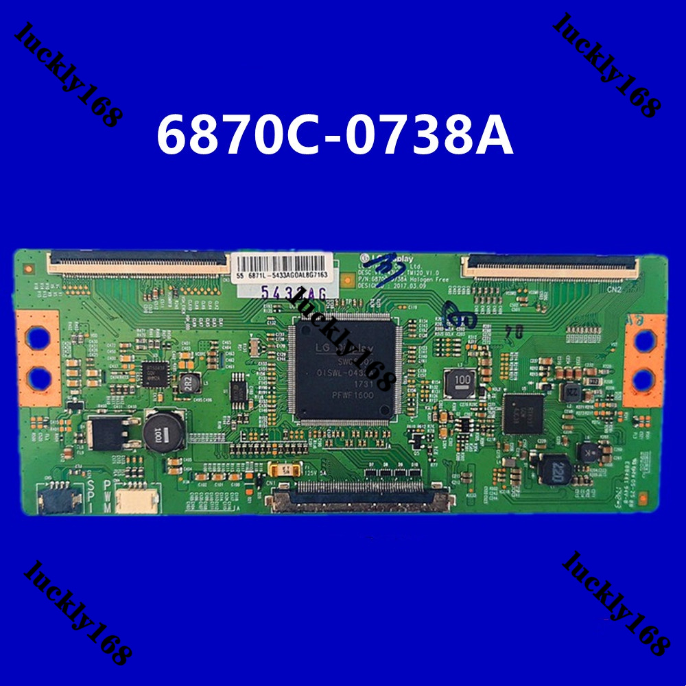 บอร์ดลอจิก V17 43UHD 6870C-0738A TV Tcon สําหรับบอร์ดลอจิก 43 49 55 นิ้ว