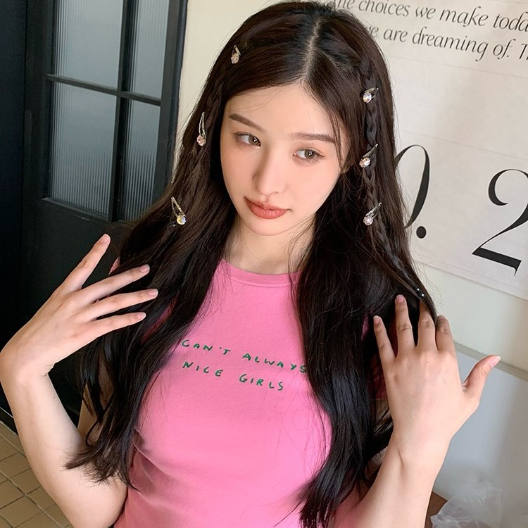 กิ๊บติดผมคริสตัล เพชร เพชร รูปหัวใจ ขนาดเล็ก หลากสี สไตล์เกาหลี เหมาะกับของขวัญเจ้าหญิง สําหรับนักเรียนหญิง Y2K