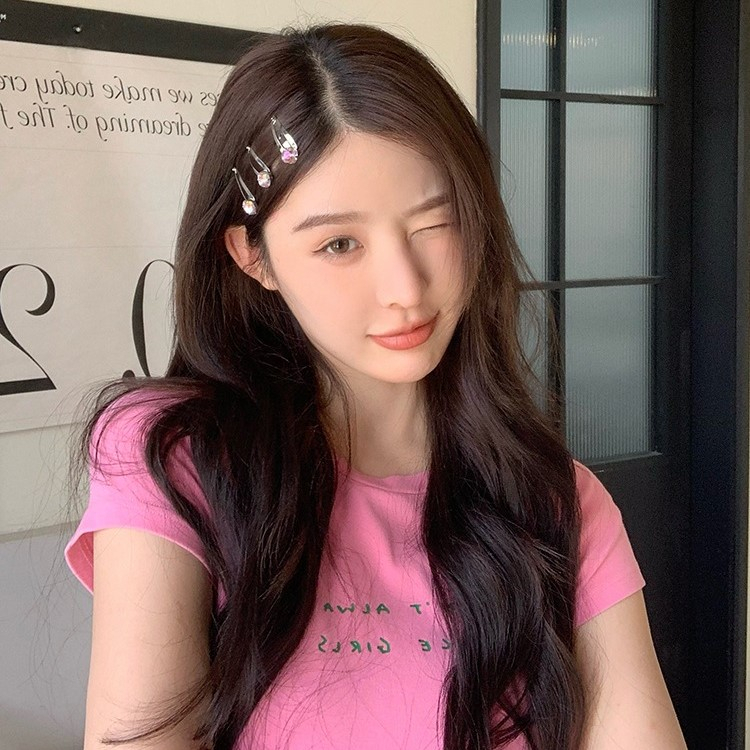 กิ๊บติดผมคริสตัล เพชร เพชร รูปหัวใจ ขนาดเล็ก หลากสี สไตล์เกาหลี เหมาะกับของขวัญเจ้าหญิง สําหรับนักเรียนหญิง Y2K