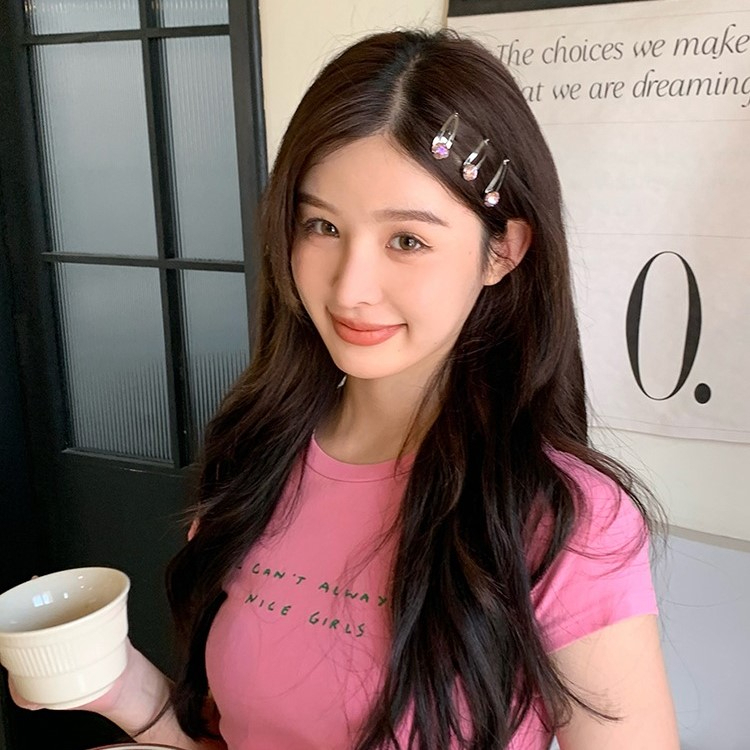 กิ๊บติดผมคริสตัล เพชร เพชร รูปหัวใจ ขนาดเล็ก หลากสี สไตล์เกาหลี เหมาะกับของขวัญเจ้าหญิง สําหรับนักเรียนหญิง Y2K