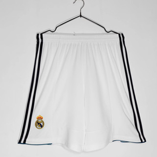 2012-13 14-15 กางเกงขาสั้น ลาย Real Madrid CF สไตล์เรโทร สําหรับเล่นกีฬาฟุตบอล