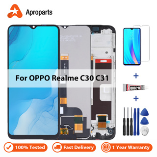 อะไหล่หน้าจอสัมผัสดิจิทัล LCD แบบเปลี่ยน สําหรับ OPPO Realme C30 C31 C33 Narzo 50i Prime RMX3581 RMX3501