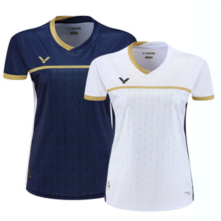 ใหม่ เสื้อยืดแขนสั้น ลาย Victory Badminton Victor Coupe เหมาะกับการแข่งขันกีฬาปิงปอง 2023