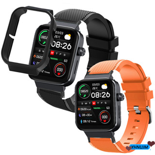 Mibro Watch T1 PC เคสกระจก ป้องกันหน้าจอ สายเข็มขัดซิลิโคน Mibro T1 Smart Watch สายรัดข้อมือ สายรัดข้อมือ สายรัดข้อมือ