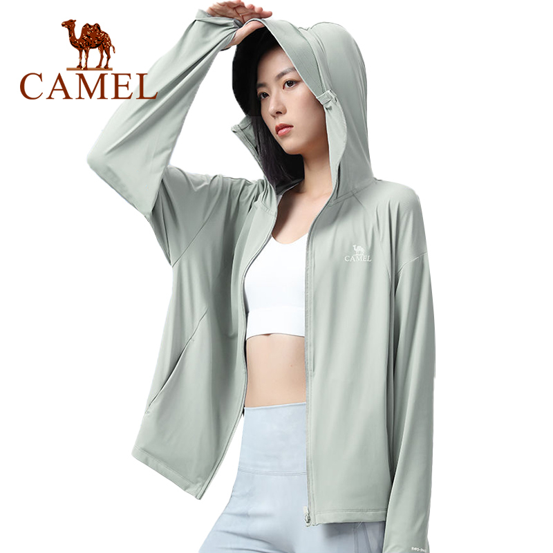 Camel เสื้อคลุมกันแดด ผ้าเรยอน บาง ป้องกันรังสีอัลตราไวโอเลต สําหรับผู้ชายและผู้หญิง