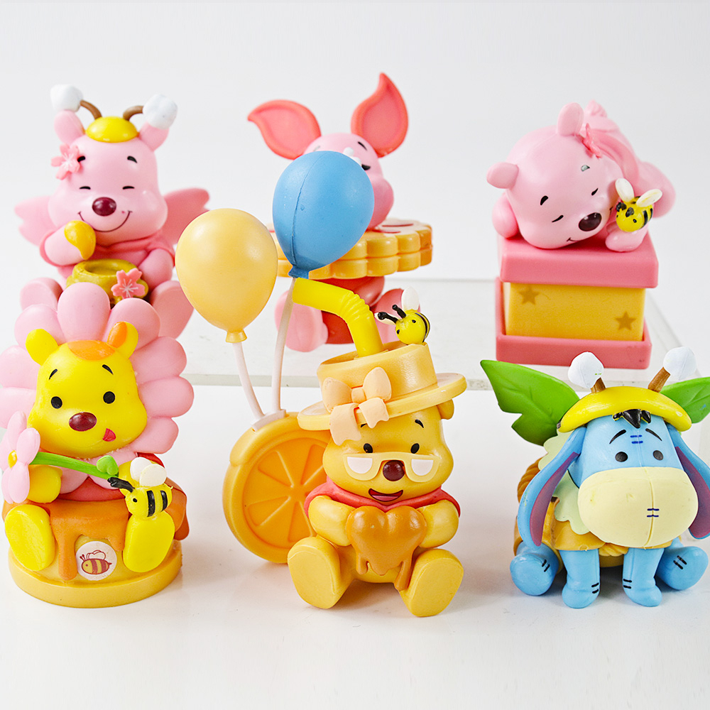 6 ชิ้น/เซ็ต Anime Pooh Bear Edward Pooh Piglet Eeyore Roo กระต่าย PVC Action Figures ตุ๊กตาคอลเลกชันของเล่นเด็กของขวัญ ราคา ถูกที่สุด ดีลบีเคเค แกลเลอรีภาพที่ 3