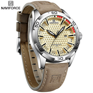 Naviforce 8023 นาฬิกาข้อมือ สายหนัง 3ATM กันน้ํา สําหรับผู้ชาย