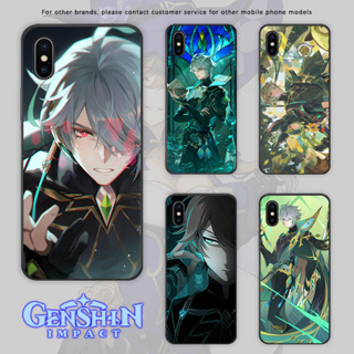 พร้อมส่ง Genshin Impact Alhaitham เคสโทรศัพท์มือถือกระจกนิรภัย