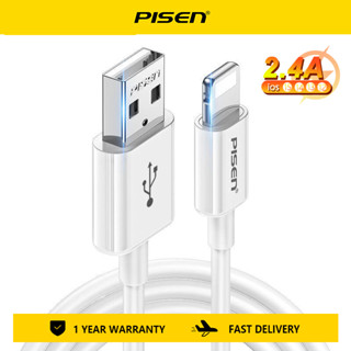 Pisen สายชาร์จโทรศัพท์มือถือ USB ชาร์จเร็ว สําหรับ iPhone 14 mini pro Max Xs Max 8 7 6