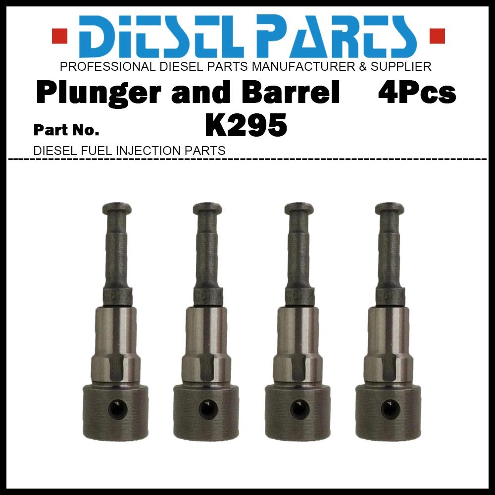 ลูกสูบ 4 ชิ้น K295 Plunger และชุดถัง 140163-0320 K295 *Equal to K292 K294* 140163-0320 สําหรับ ISUZU