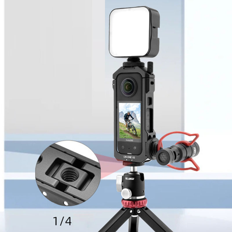 กรอบขยาย อลูมิเนียม อเนกประสงค์ อุปกรณ์เสริม One X3 สําหรับ ( insta360 x3 metal frame )