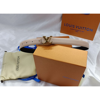 LV Louis Vuitton เข็มขัดหนังวัวแท้ แบบเป็นทางการ แฟชั่นสําหรับผู้หญิง