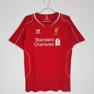 เสื้อกีฬาแขนสั้น ลายทีมชาติฟุตบอล LIV 14-15 LFC ชุดเหย้า สไตล์เรโทร