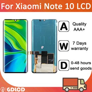 Xiaomi Mi Note 10 จอแสดงผล LCD หน้าจอสัมผัส Digitizer แบบเปลี่ยน