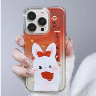 ✅ใหม่ เคสโทรศัพท์มือถือ ผู้หญิง ลายน่ารัก สําหรับ iPhone Apple xr12 Max 14pro 11 ชิ้นเคสโทรศัพท์มือถือ แบบนิ่ม ลายกระต่าย สําหรับ Apple xsmaxins 13 pro 9LK1