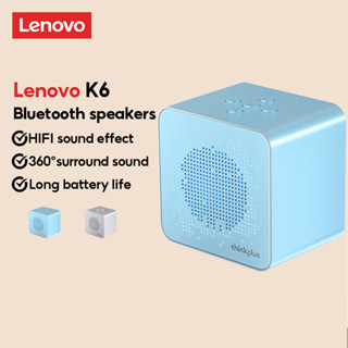 Lenovo K6 ลําโพงบลูทูธไร้สาย 5.2 HIFI สเตอริโอ แบบพกพา กันน้ํา สําหรับกลางแจ้ง