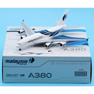 Xx40049 โมเดลเครื่องบิน JC Wings 1:400 อัลลอย AIRBUS A380 Reg:9M-MNE