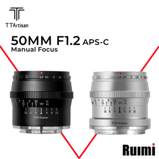 TTartisan 50mm F1.2 เลนส์โฟกัส รูรับแสงขนาดใหญ่ สําหรับกล้องไร้กระจก E0S-M NEX XF M43