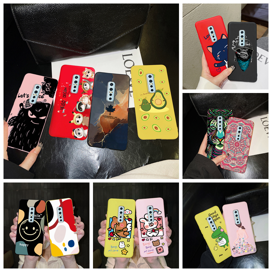 Vivo V17 Pro V17Pro เคสโทรศัพท์ซิลิโคน TPU แบบนิ่ม สีลูกกวาด กันกระแทก สําหรับ Vivo V17 Pro 1909 191