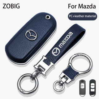 Zobig เคสกุญแจรีโมตรถยนต์ PC หนัง พร้อมพวงกุญแจ สําหรับ Mazda 2 3 5 6 CX-4 CX-5 CX-7 CX-9 CX-3 CX 5 CX8