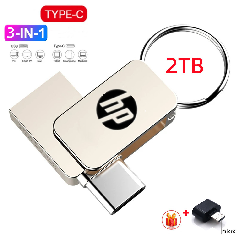 2tb Mini 16GB 32GB 64GB 128GB Type C Ultra Dual USB 2.0 256GB แฟลชไดรฟ์ Memory Stick 512GB U Disk Thumb Drive 1TB