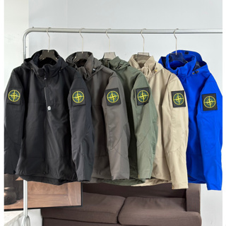 Stone Island 23FW เสื้อแจ็กเก็ต กันน้ํา กันลม สําหรับผู้ชาย