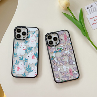 เคสโทรศัพท์มือถือ แม่เหล็ก ลายกระต่ายน่ารัก สําหรับ iPhone 11 CT 14 13 12 11