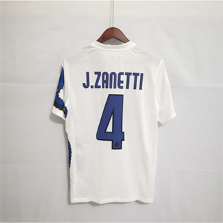 เสื้อกีฬาแขนสั้น ลายทีมชาติฟุตบอล Inter Milano SNEIJDER J.ZANETTI MILITO คุณภาพสูง 10-11 ชุดเหย้า