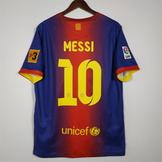 เสื้อกีฬาแขนสั้น ลายทีมชาติฟุตบอล Barcelona MESSI NEYMAR JR DAVID VILLA คุณภาพสูง ไซซ์ 12-13
